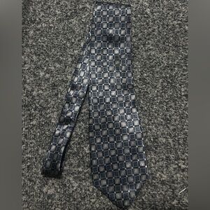 Stafford Navy Geometric Men's Tie